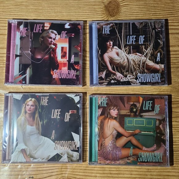 Taylor Swift "The Life of A Showgirl" Variant CDS lot (X4) NEW - Picture 1 of 11